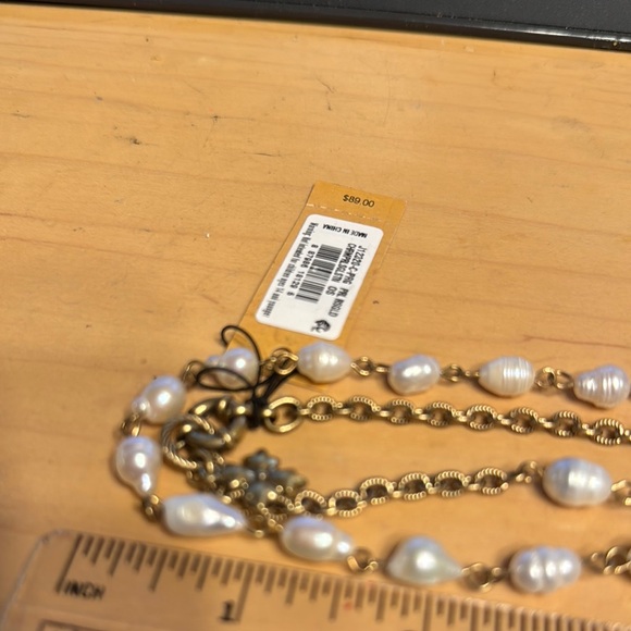 Patricia Nash Gold and Cream Pearl Necklace - Picture 3 of 11